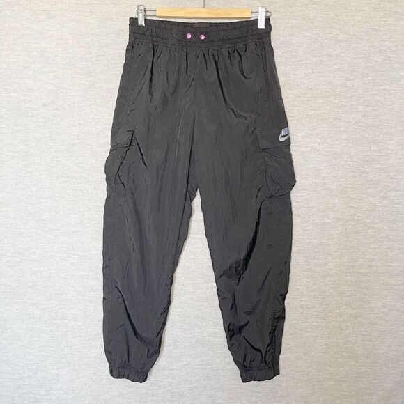 Nike Icon Clash Nylon Cargo Pants Sz Small Loose Fit No Drawstring CV9046 010 - Picture 1 of 7